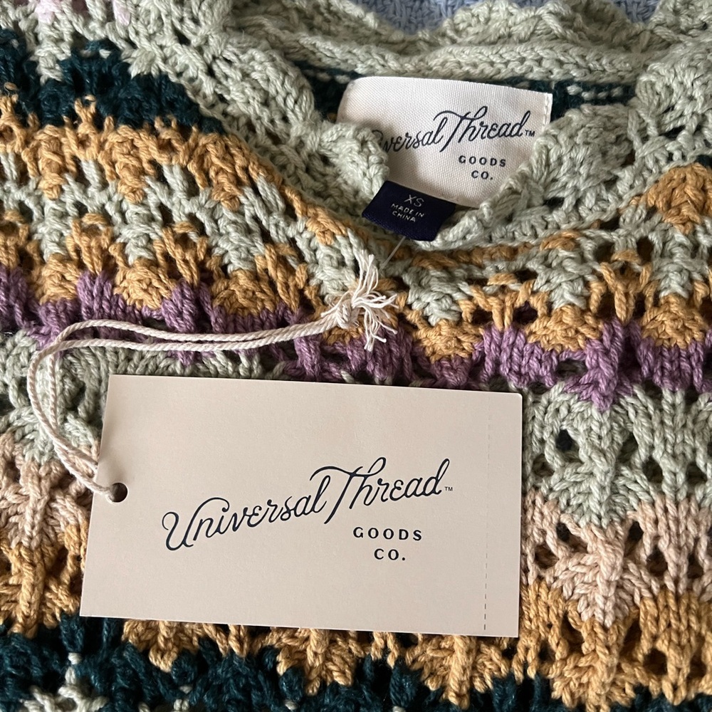 Multicolor Fun Knit Sleeveless Top - Picture 4 of 5